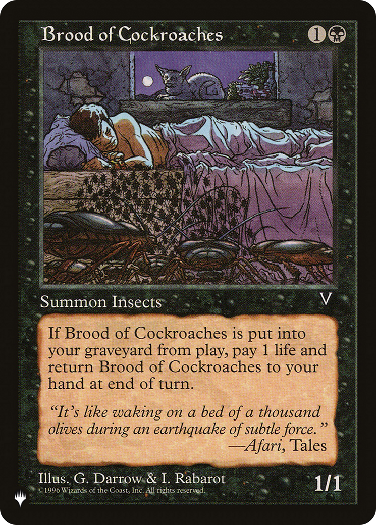 Brood of Cockroaches [The List Reprints] | Tabernacle Games