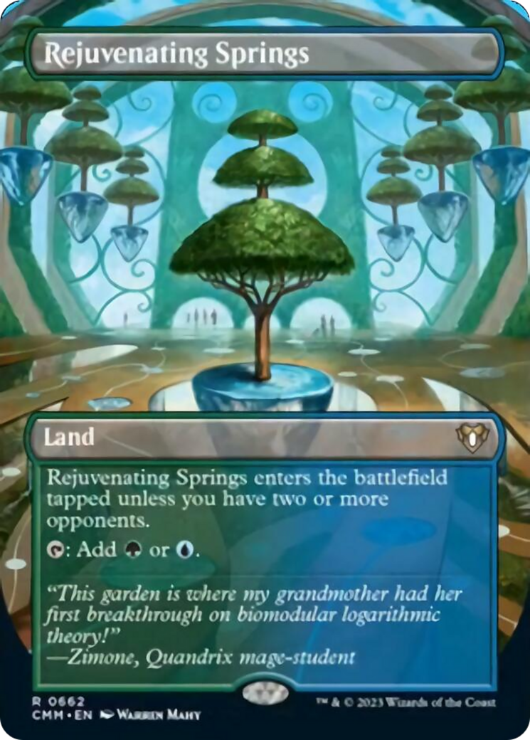 Rejuvenating Springs (Borderless Alternate Art) [Commander Masters] | Tabernacle Games