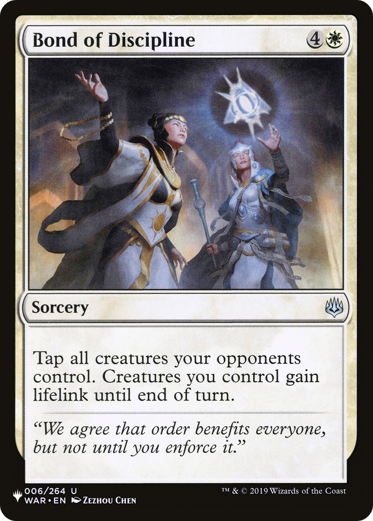 Bond of Discipline [The List] | Tabernacle Games