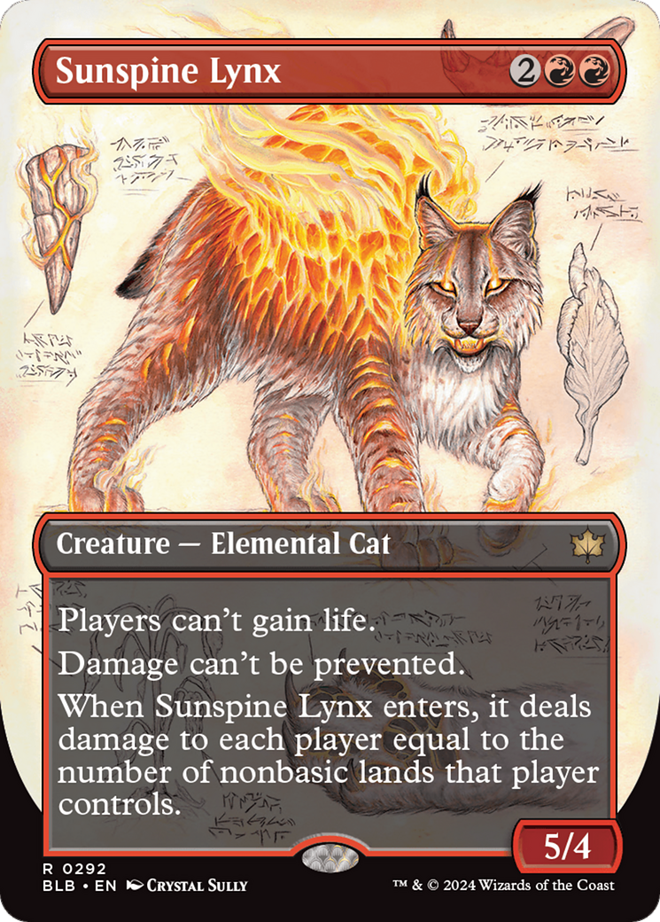 Sunspine Lynx (Borderless) [Bloomburrow] | Tabernacle Games