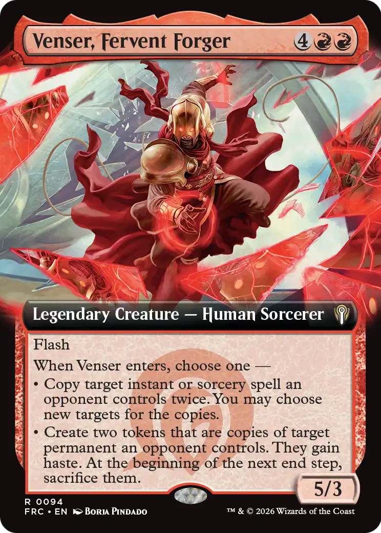 Venser, Fervent Forger (Extended Art) [Reality Fracture Commander] | Tabernacle Games