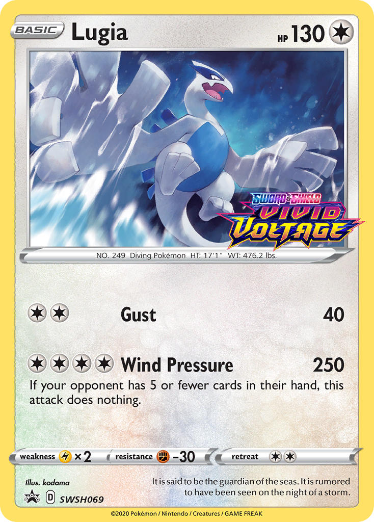 Lugia (SWSH069) (Prerelease Promo) [Sword & Shield: Black Star Promos] | Tabernacle Games