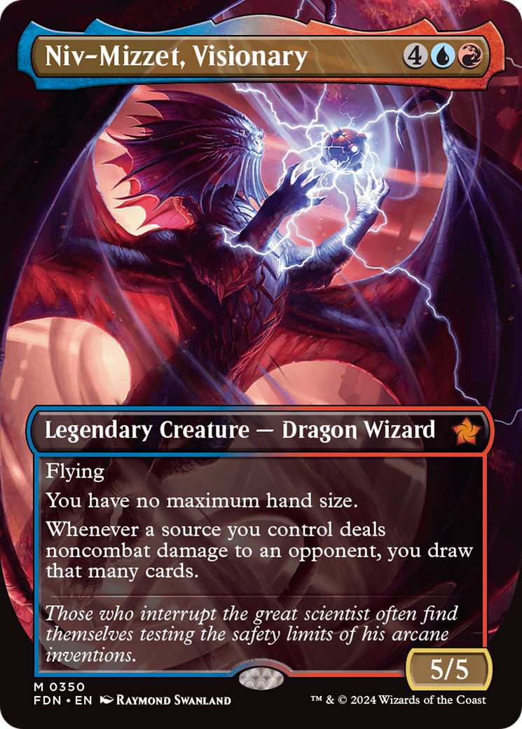 Niv-Mizzet, Visionary (Borderless) [Foundations] | Tabernacle Games