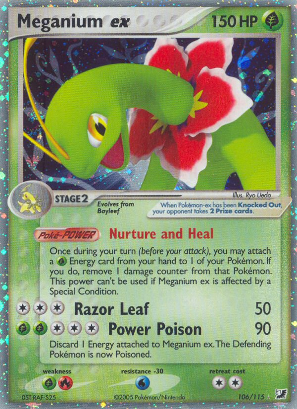 Meganium ex (106/115) [EX: Unseen Forces] | Tabernacle Games