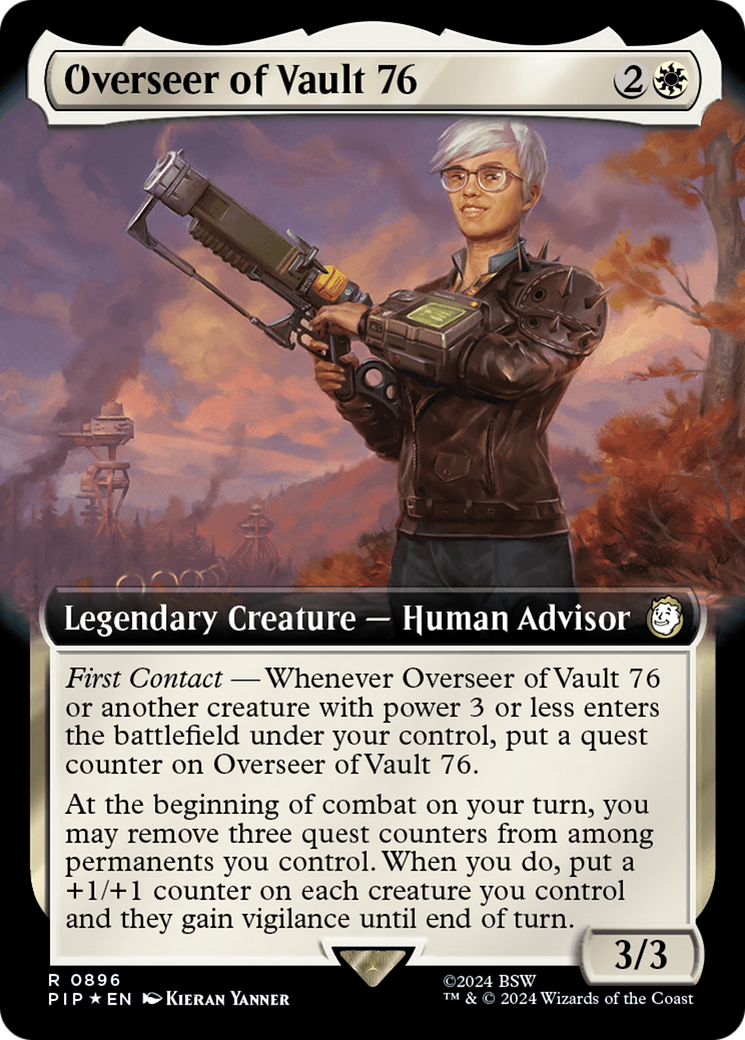 Overseer of Vault 76 (Extended Art) (Surge Foil) [Fallout] | Tabernacle Games