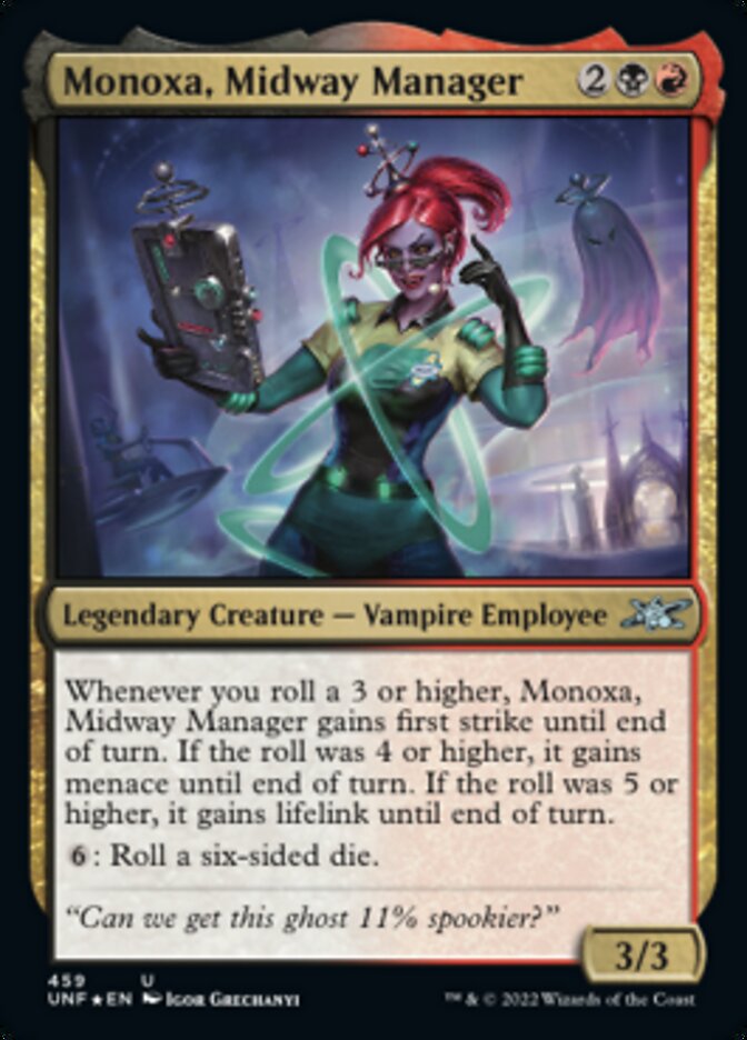 Monoxa, Midway Manager (Galaxy Foil) [Unfinity] | Tabernacle Games