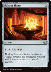 Rakdos Signet [Duskmourn: House of Horror Commander] | Tabernacle Games