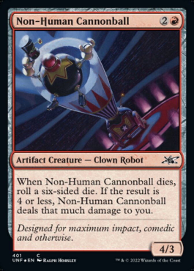 Non-Human Cannonball (Galaxy Foil) [Unfinity] | Tabernacle Games