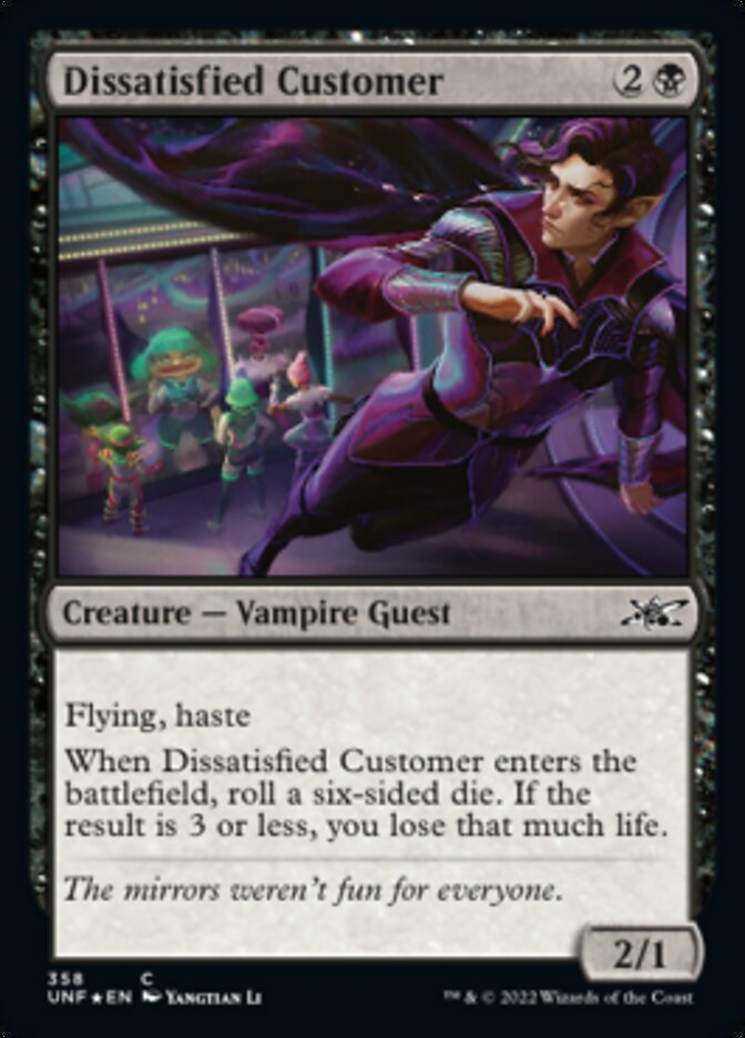 Dissatisfied Customer (Galaxy Foil) [Unfinity] | Tabernacle Games