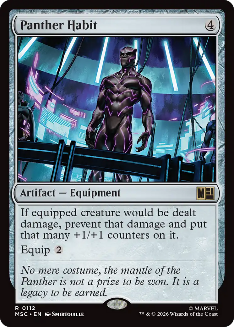 Panther Habit (Surge Foil) [Marvel Super Heroes Commander] | Tabernacle Games