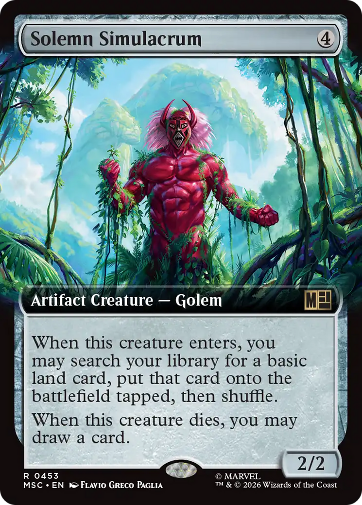 Solemn Simulacrum (Extended Art) [Marvel Super Heroes Commander] | Tabernacle Games