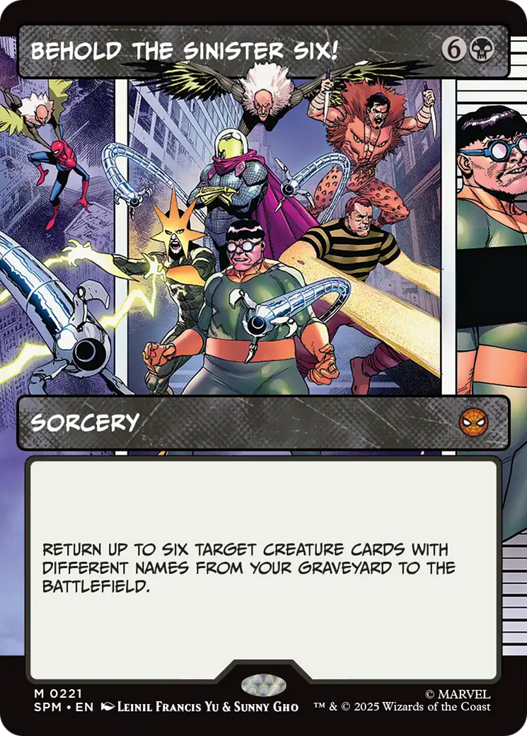 Behold the Sinister Six! (Borderless) [Marvel's Spider-Man] | Tabernacle Games