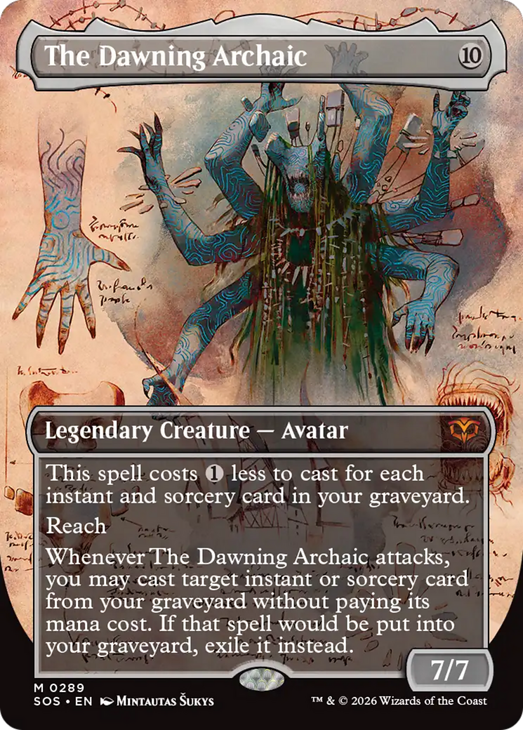 The Dawning Archaic (Borderless) [Secrets of Strixhaven] | Tabernacle Games