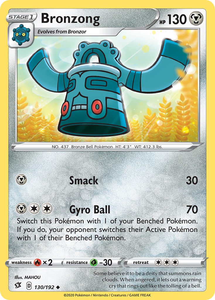 Bronzong (130/192) [Sword & Shield: Rebel Clash] | Tabernacle Games