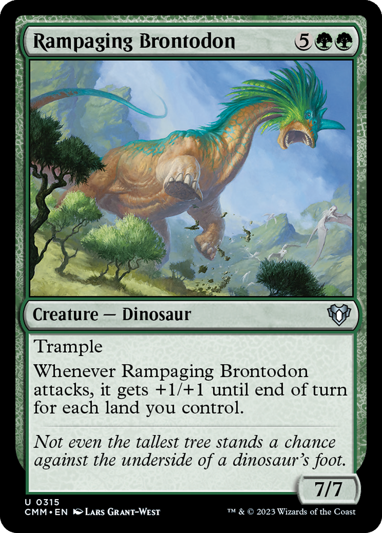 Rampaging Brontodon [Commander Masters] | Tabernacle Games