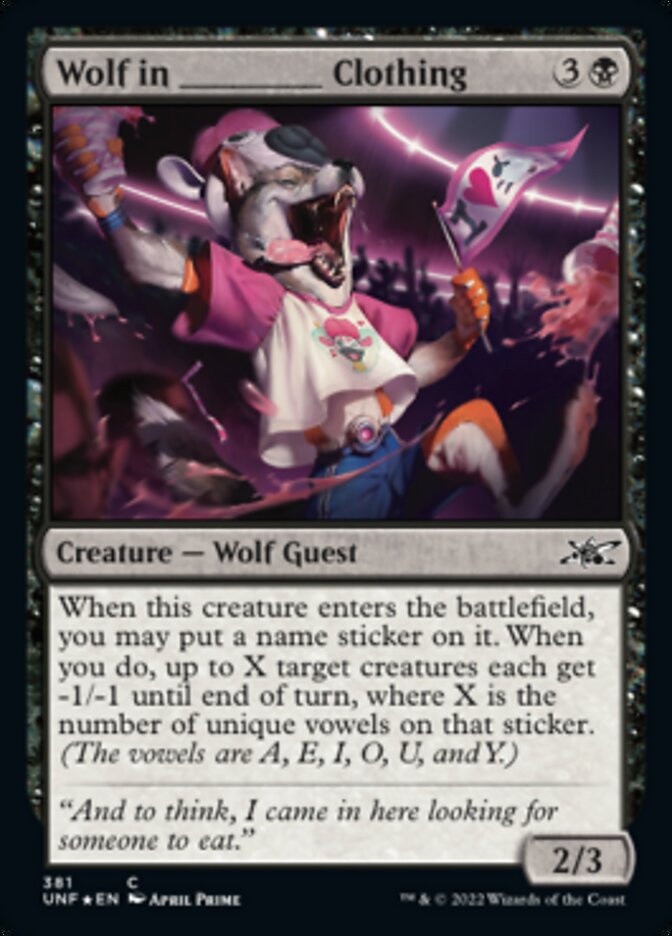 Wolf in _____ Clothing (Galaxy Foil) [Unfinity] | Tabernacle Games