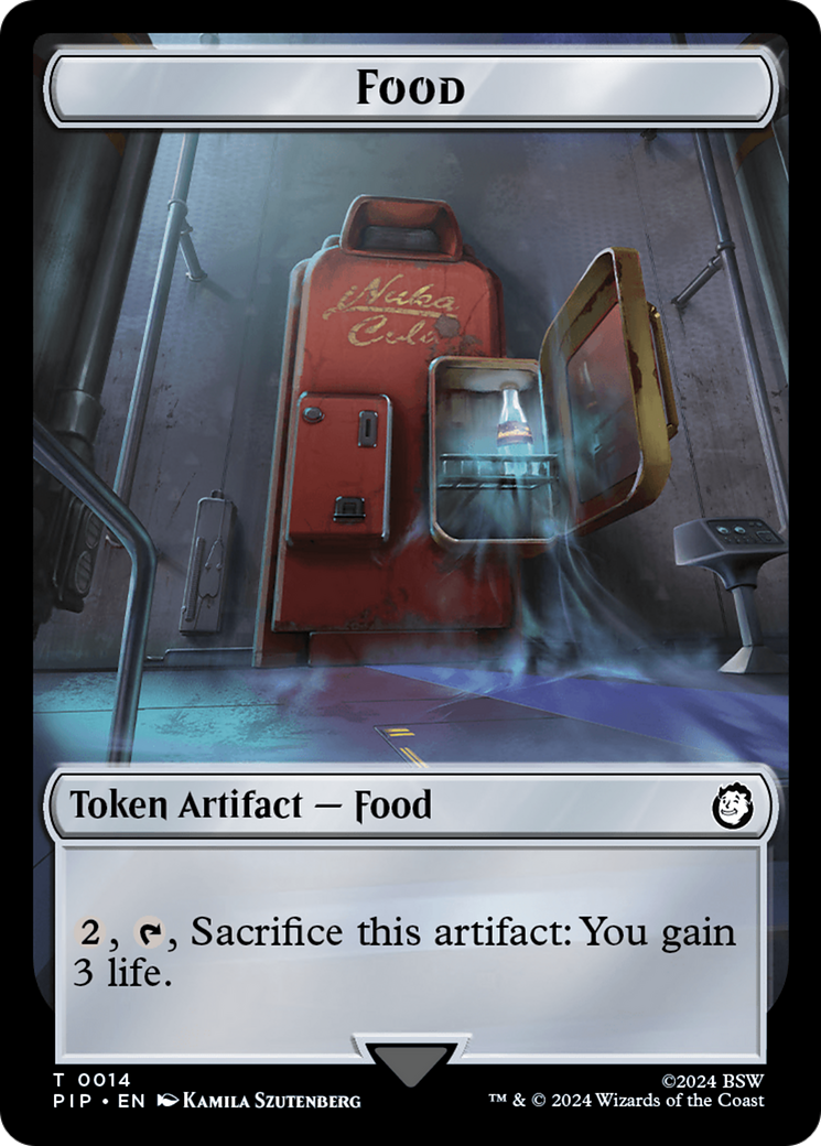 Robot // Food (0014) Double-Sided Token [Fallout Tokens] | Tabernacle Games