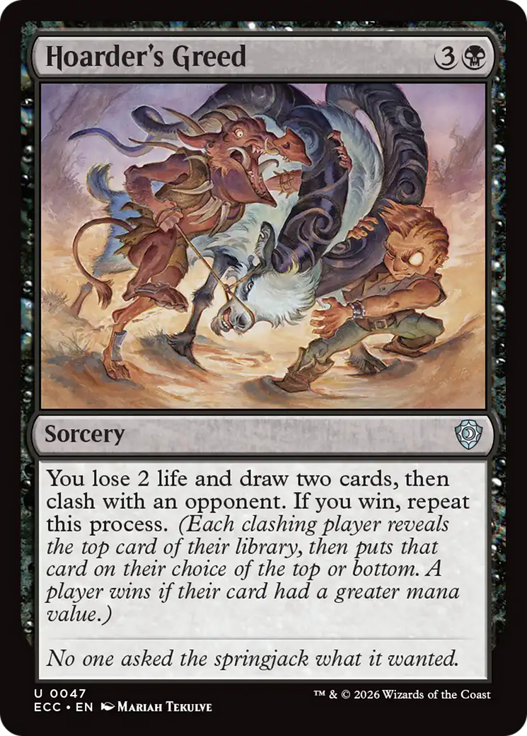 Hoarder's Greed [Lorwyn Eclipsed Commander] | Tabernacle Games