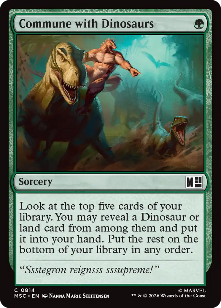 Commune with Dinosaurs [Marvel Super Heroes Commander] | Tabernacle Games