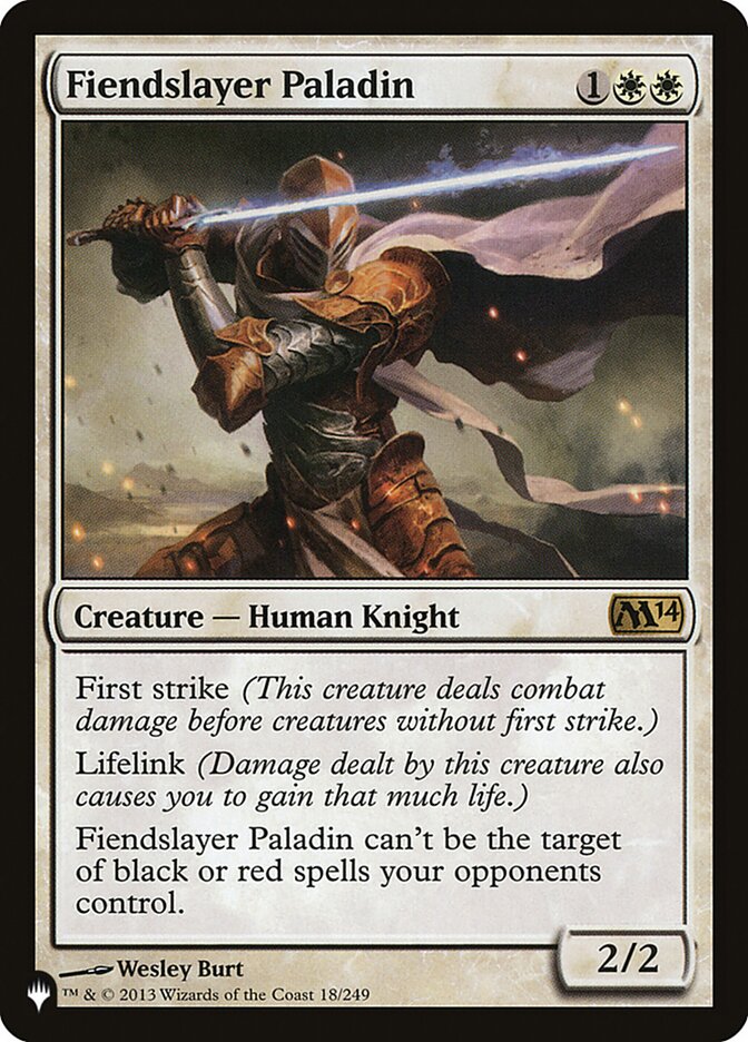 Fiendslayer Paladin [The List] | Tabernacle Games