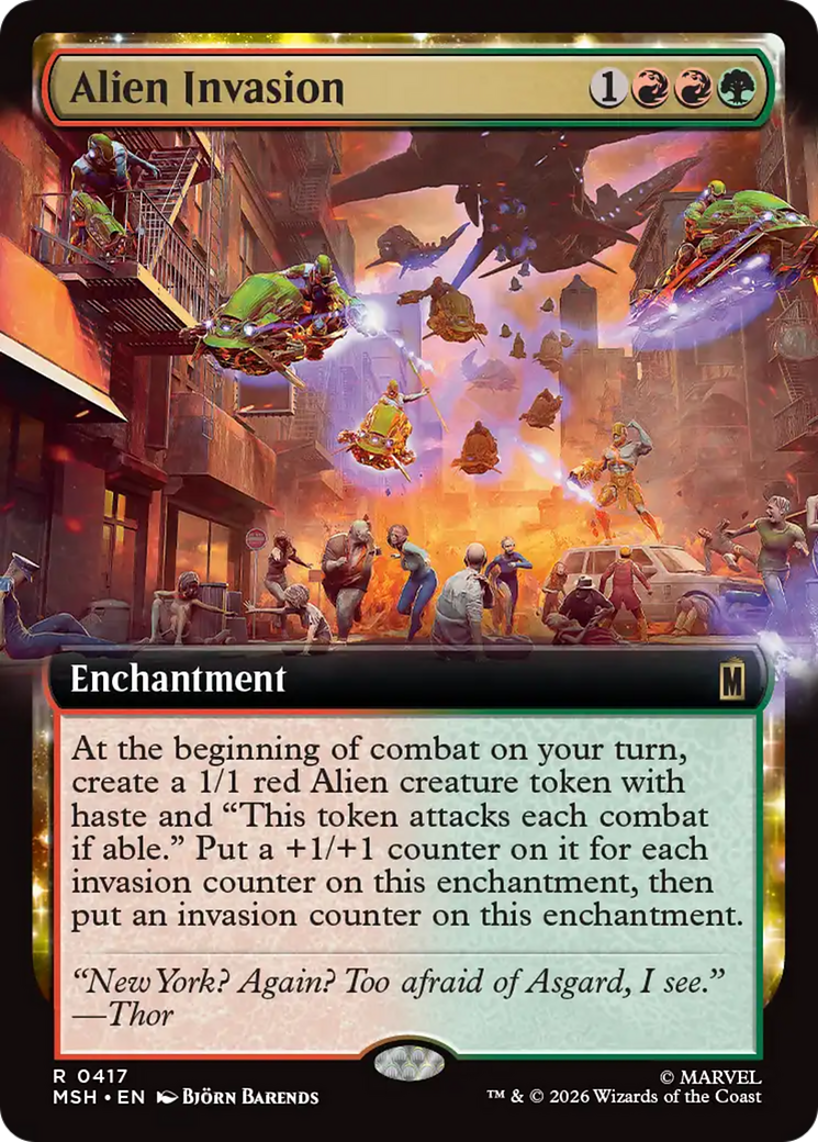 Alien Invasion (Extended Art) [Marvel Super Heroes] | Tabernacle Games