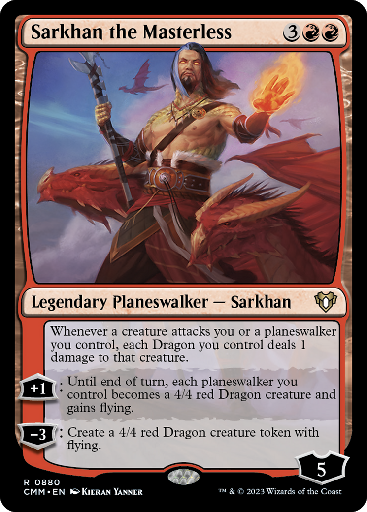 Sarkhan the Masterless [Commander Masters] | Tabernacle Games