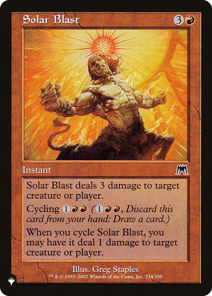 Solar Blast [The List] | Tabernacle Games