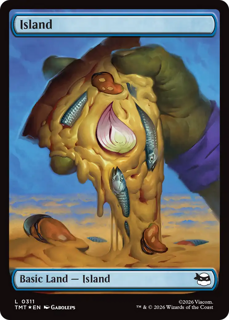 Island (0311) (Surge Foil) [Teenage Mutant Ninja Turtles] | Tabernacle Games