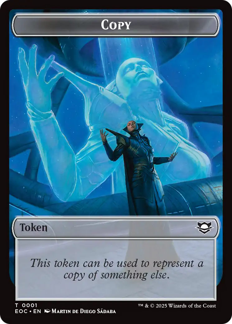 Copy // Clue Double-Sided Token [Edge of Eternities Commander Tokens] | Tabernacle Games