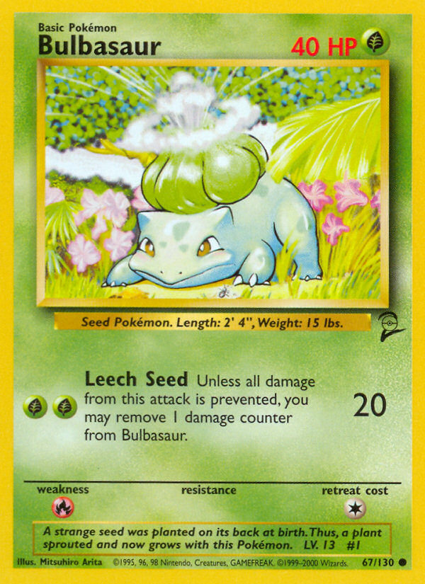 Bulbasaur (67/130) [Base Set 2] | Tabernacle Games