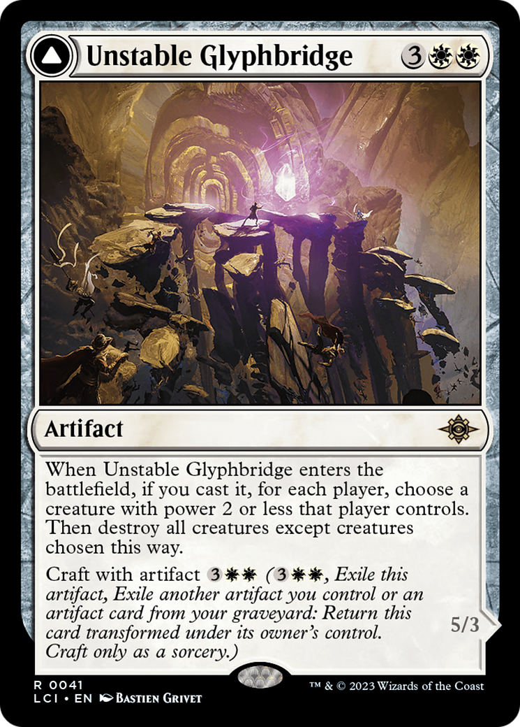 Unstable Glyphbridge // Sandswirl Wanderglyph [The Lost Caverns of Ixalan] | Tabernacle Games