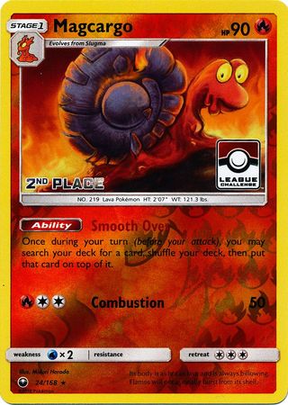 Magcargo (24/168) (League Promo 2nd Place) [Sun & Moon: Celestial Storm] | Tabernacle Games