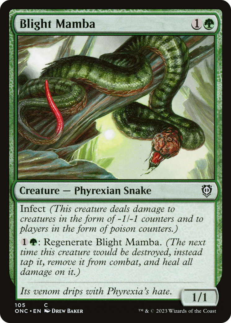 Blight Mamba [Phyrexia: All Will Be One Commander] | Tabernacle Games