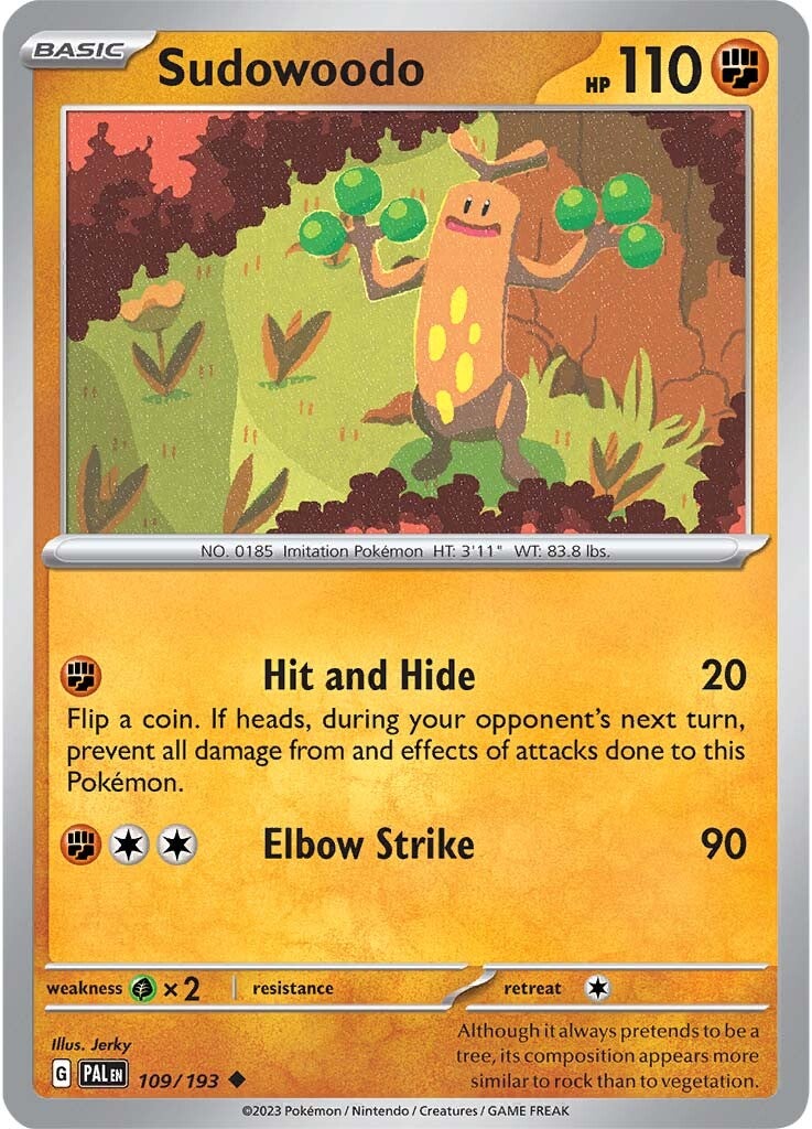 Sudowoodo (109/193) [Scarlet & Violet: Paldea Evolved] | Tabernacle Games