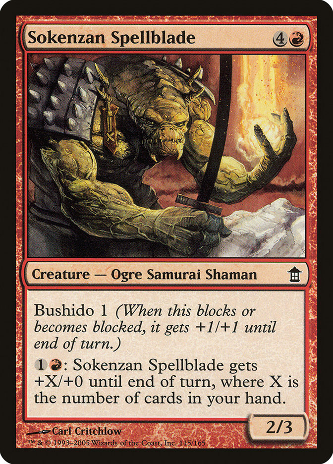 Sokenzan Spellblade [Saviors of Kamigawa] | Tabernacle Games