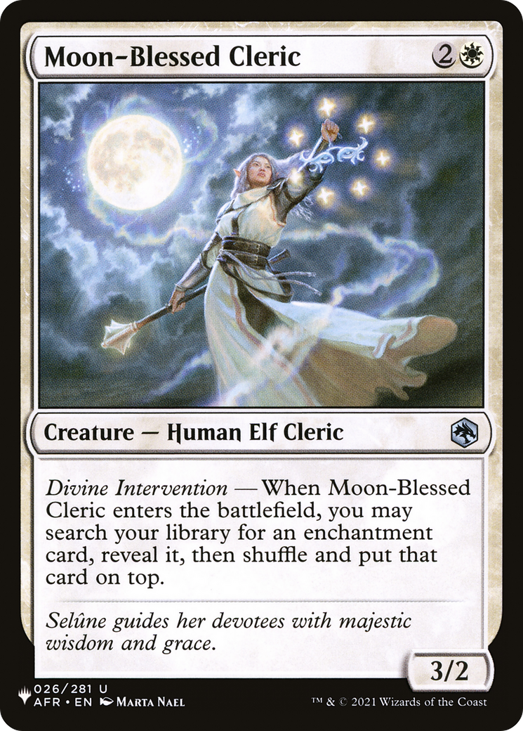 Moon-Blessed Cleric [The List Reprints] | Tabernacle Games