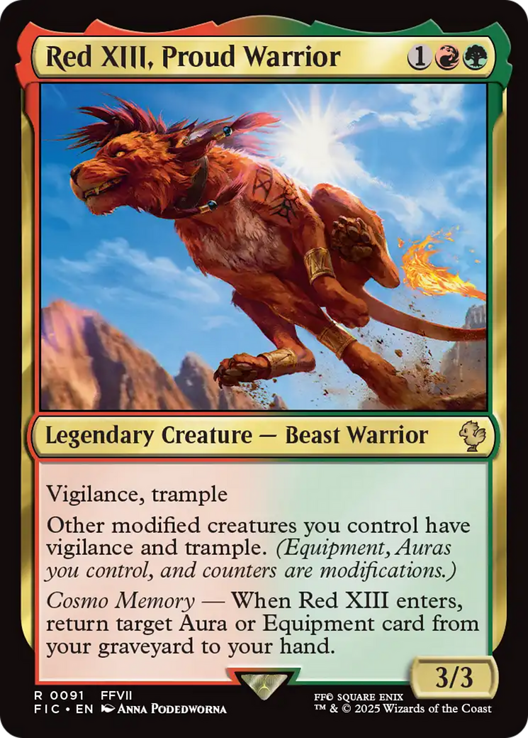 Red XIII, Proud Warrior [FINAL FANTASY Commander] | Tabernacle Games