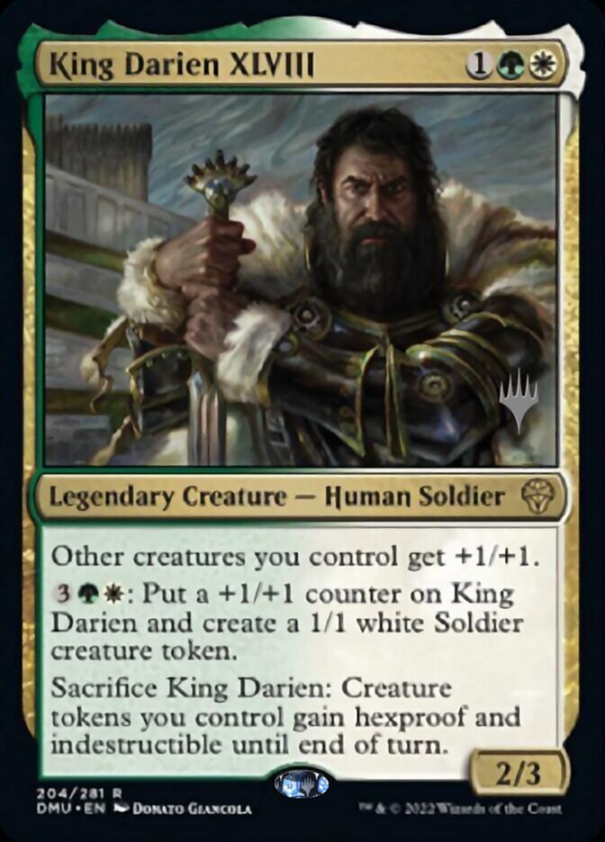 King Darien XLVIII (Promo Pack) [Dominaria United Promos] | Tabernacle Games