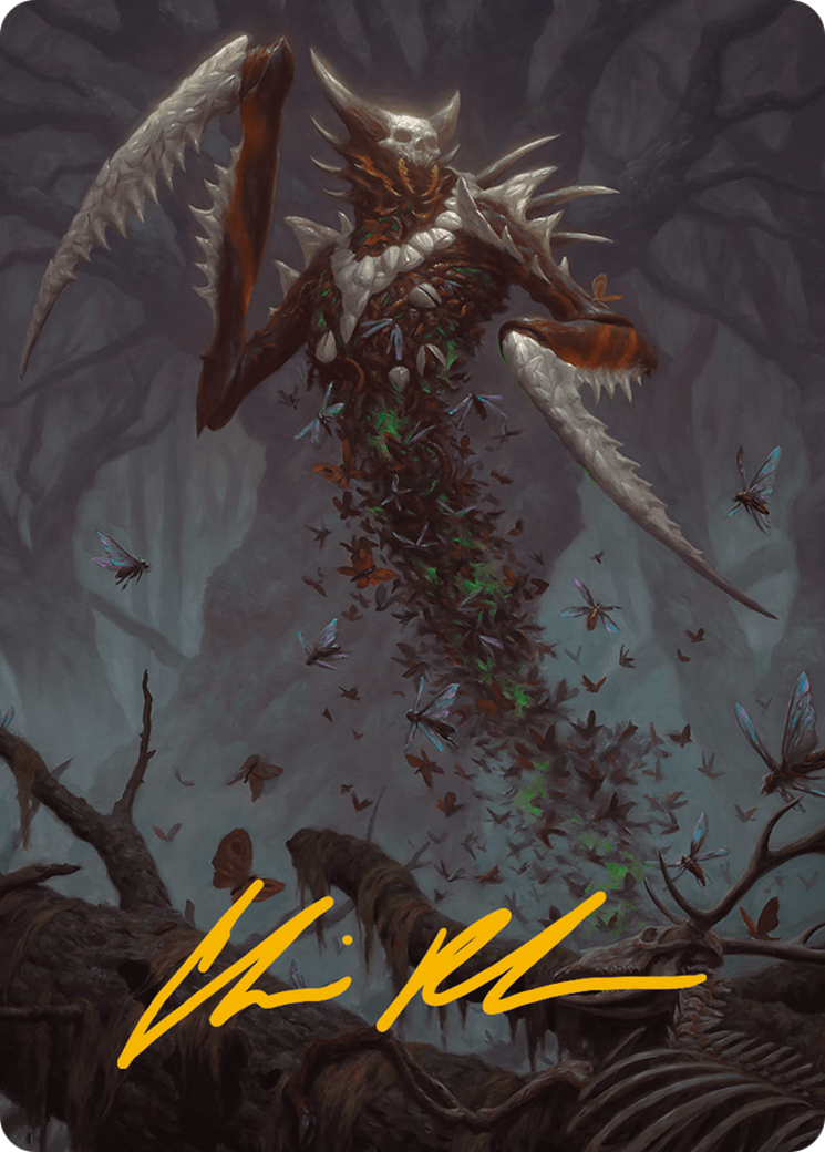 Grist, the Plague Swarm Art Card (Gold-Stamped Signature) [Modern Horizons 3 Art Series] | Tabernacle Games