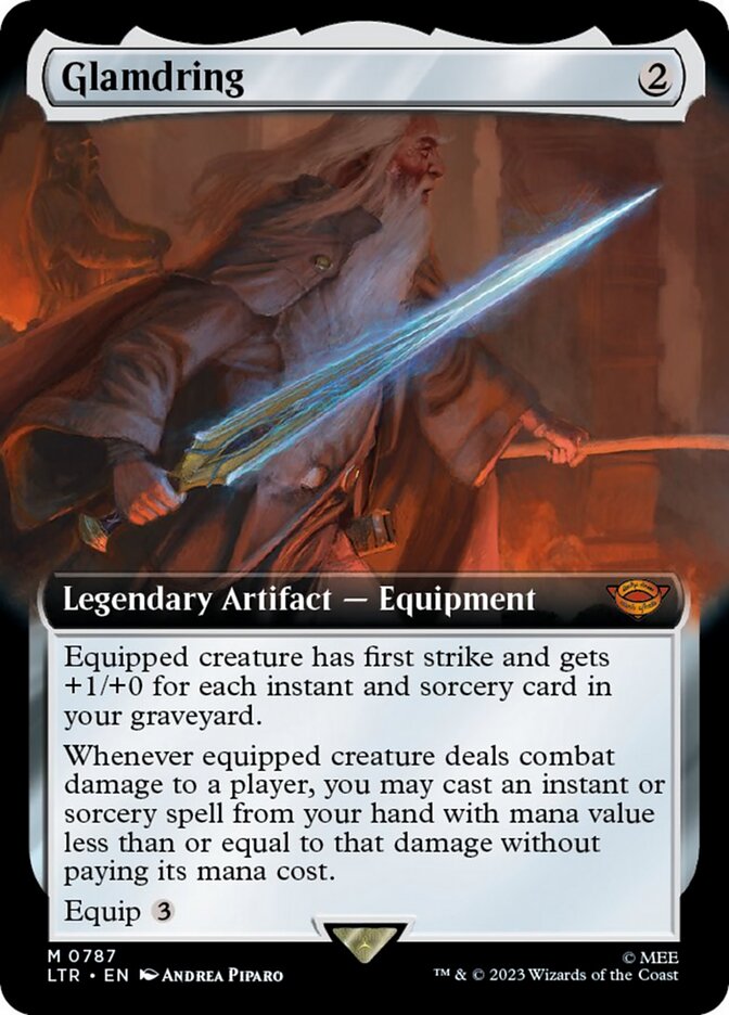 Glamdring (Extended Art) (Surge Foil) [The Lord of the Rings: Tales of Middle-Earth] | Tabernacle Games