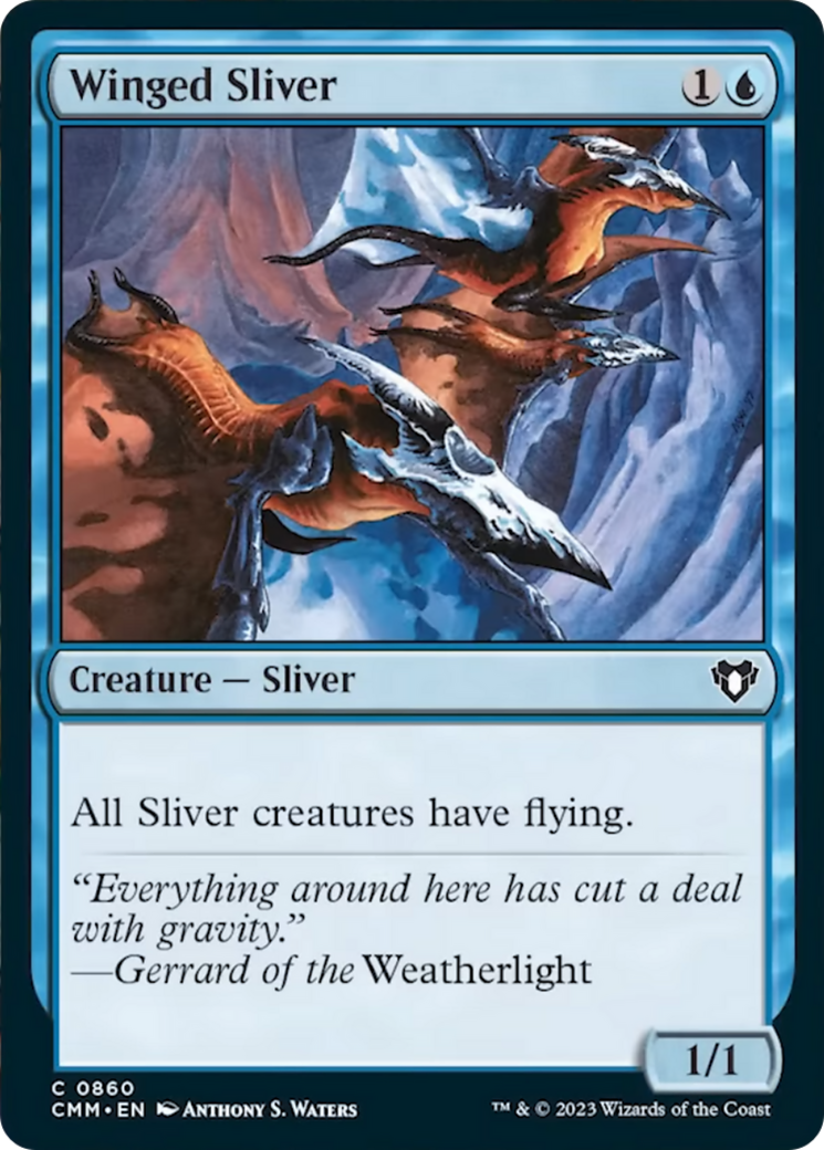 Winged Sliver [Commander Masters] | Tabernacle Games