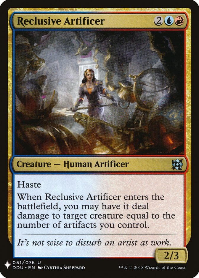 Reclusive Artificer [Mystery Booster] | Tabernacle Games