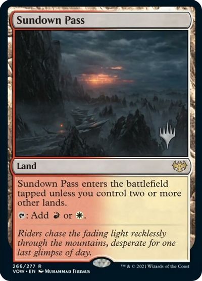 Sundown Pass (Promo Pack) [Innistrad: Crimson Vow Promos] | Tabernacle Games