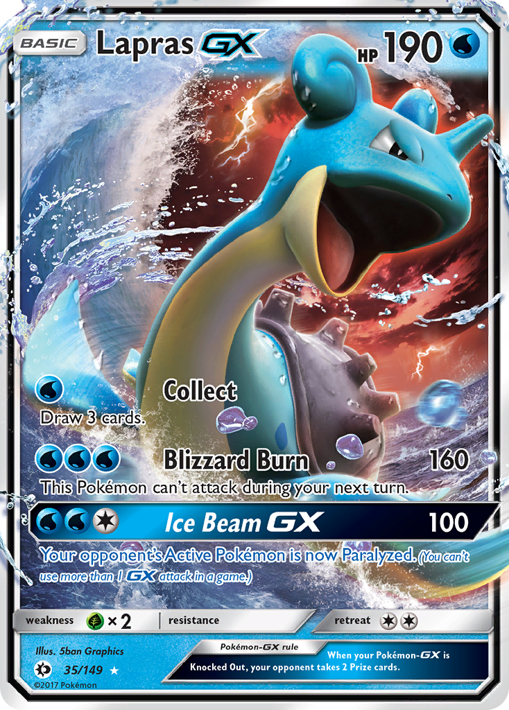 Lapras GX (35/149) [Sun & Moon: Base Set] | Tabernacle Games