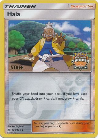 Hala (126/145) (Regional Championship Promo Staff) [Sun & Moon: Guardians Rising] | Tabernacle Games