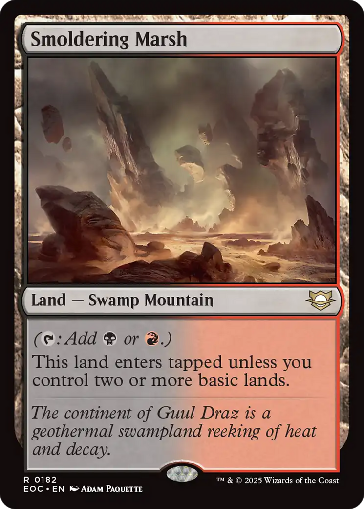 Smoldering Marsh [Edge of Eternities Commander] | Tabernacle Games