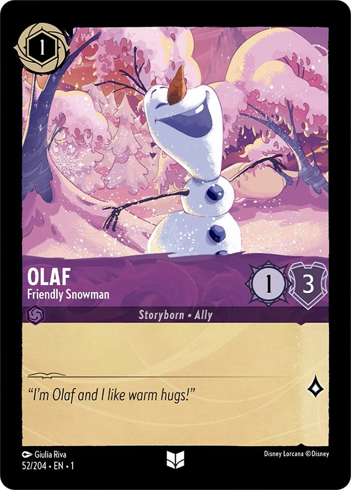 Olaf - Friendly Snowman (52/204) [The First Chapter] | Tabernacle Games