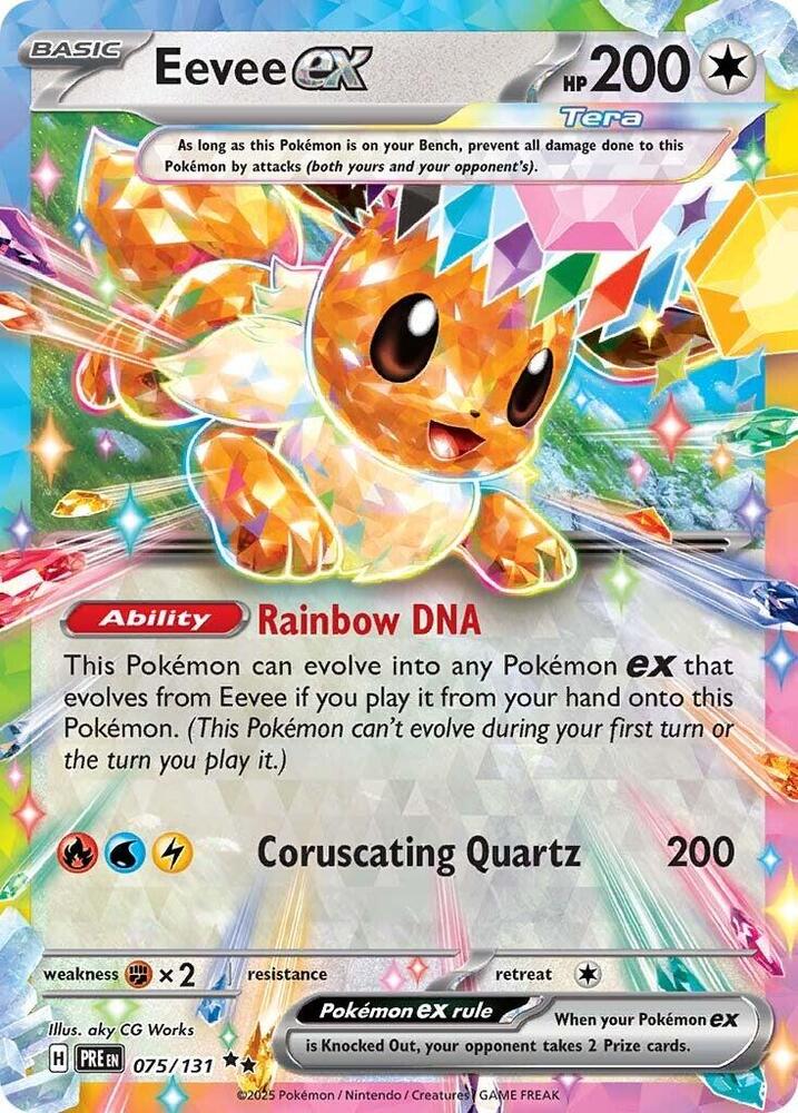 Eevee ex (075/131) [Scarlet & Violet: Prismatic Evolutions] | Tabernacle Games