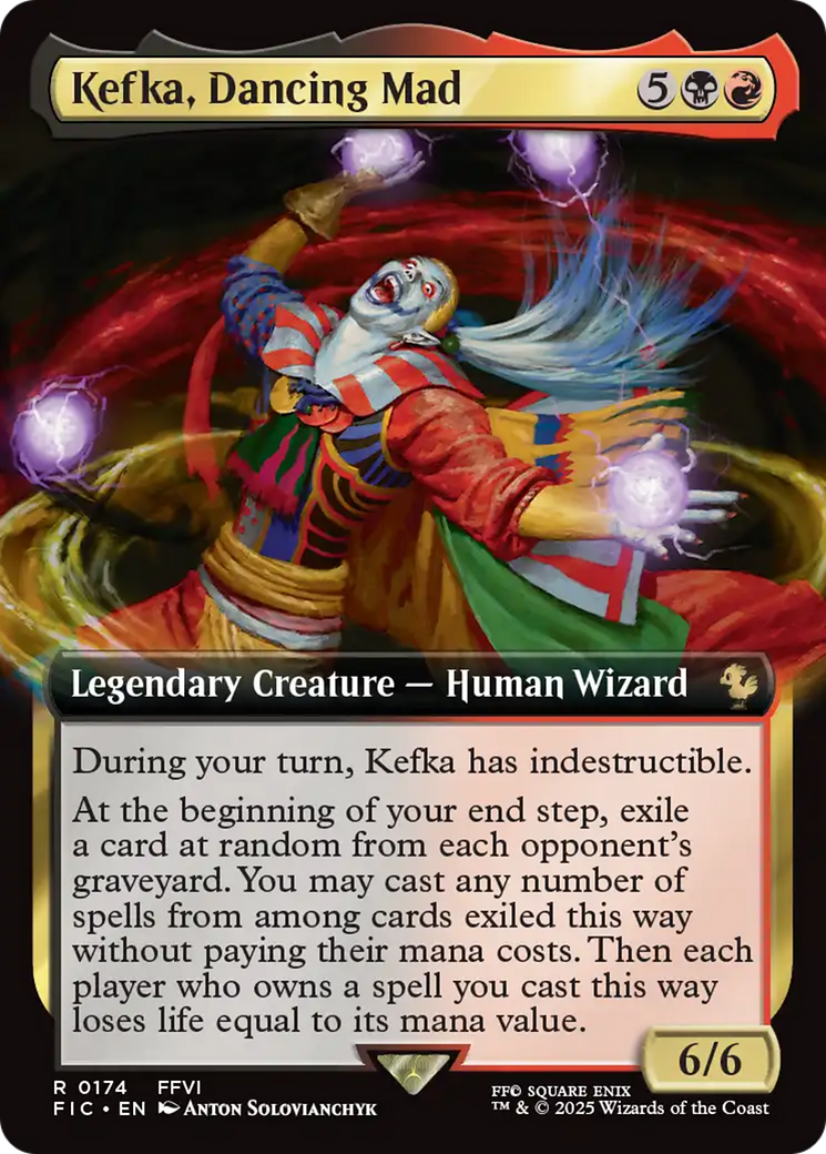 Kefka, Dancing Mad (Extended Art) [FINAL FANTASY Commander] | Tabernacle Games