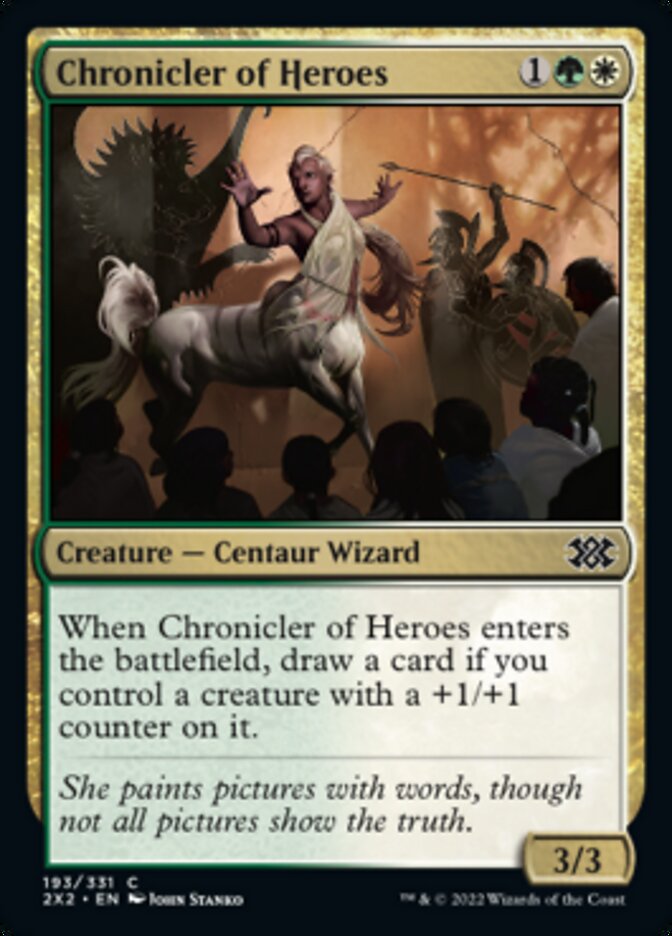 Chronicler of Heroes [Double Masters 2022] | Tabernacle Games